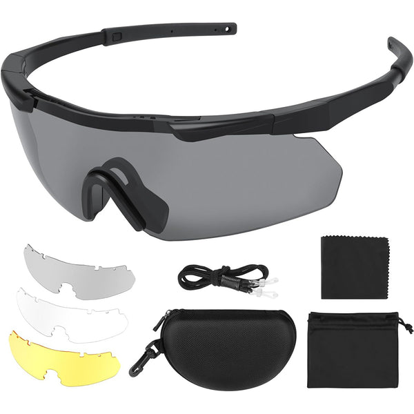 Daolar Tactical Eyewear 3 utskiftbare linser utendørs Unisex skytebriller