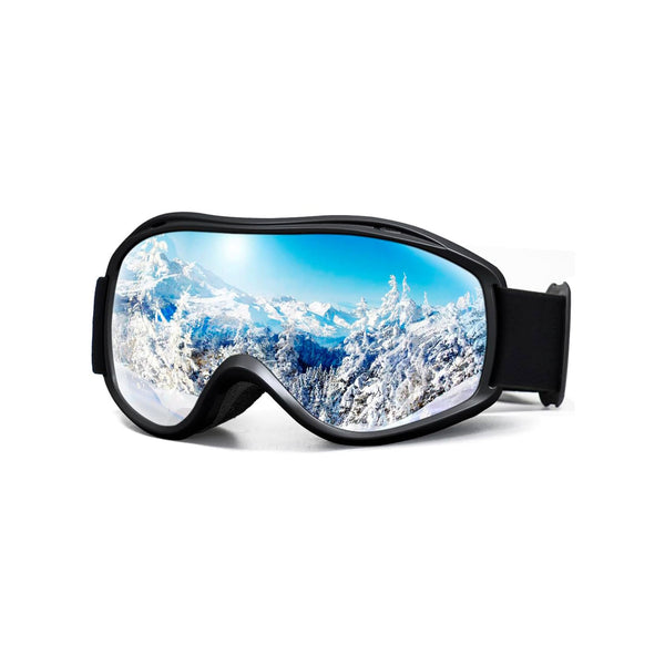 Daolar OTG Skibriller Herre Dame, Overbriller Anti Fog Snowboard Goggles, UV-beskyttelse Snøbriller for voksne og ungdom